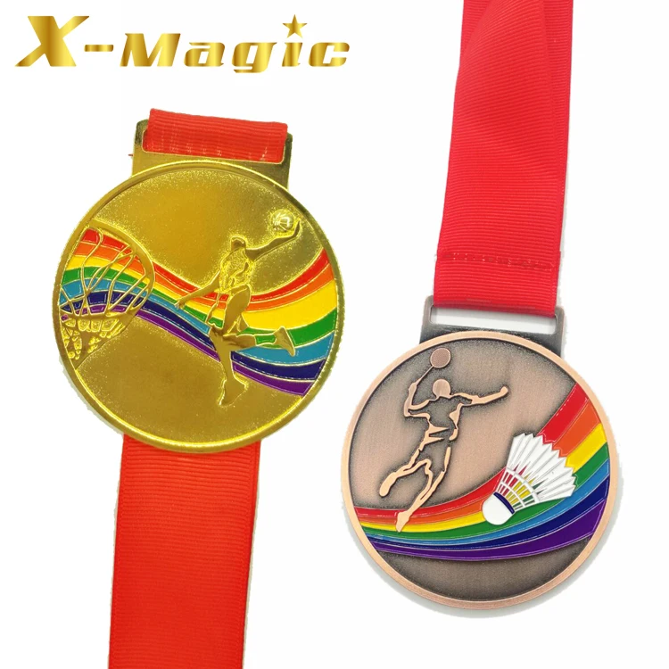 Wholesale Competition Excellence Prize Custom Badminton Medal