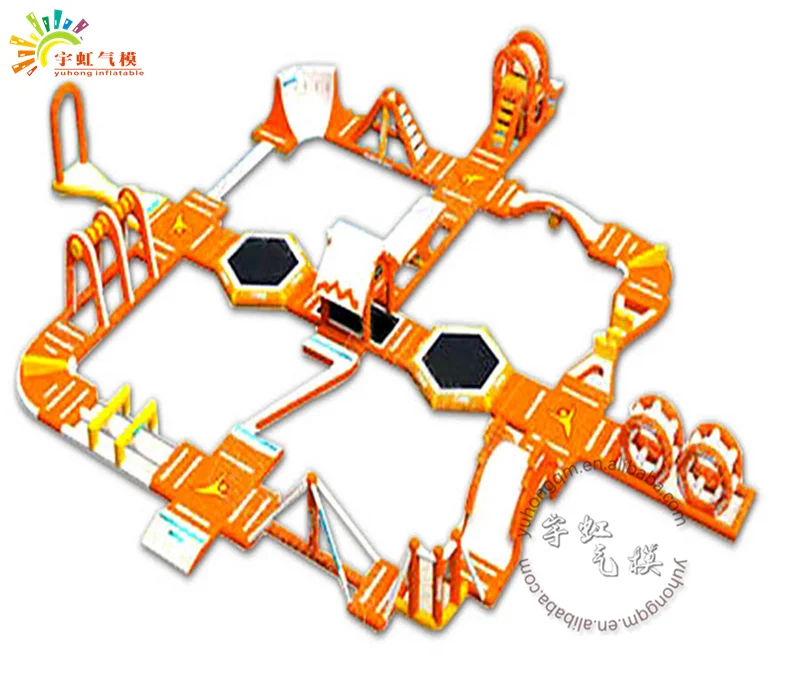 
commercial lake water park inflatable floating island for pool 