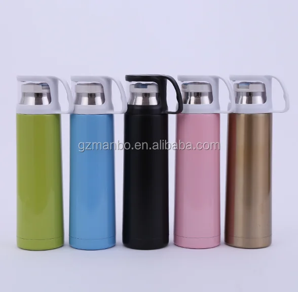 Promotional gift Outdoor 500ml Double Wall Stainless Steel Bullet Thermoses Vacuum Flasks Korea