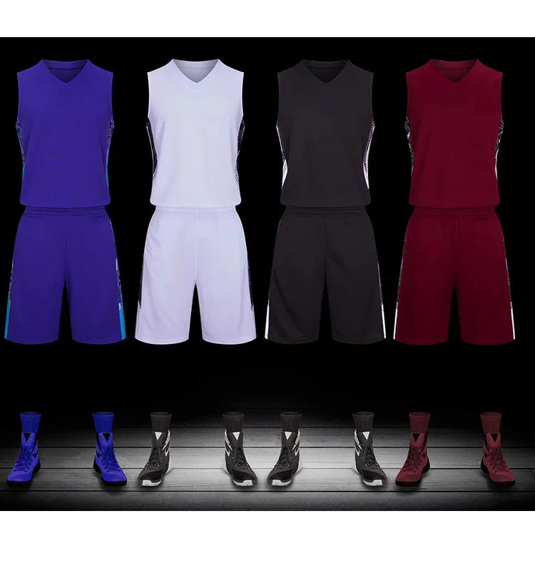 2022 High Quality Design Mesh Breathable Basketball Jersey Uniform Sets