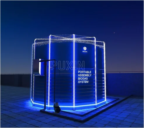 Industrial Assembly Anaerobic Digester to Treat Organic Waste