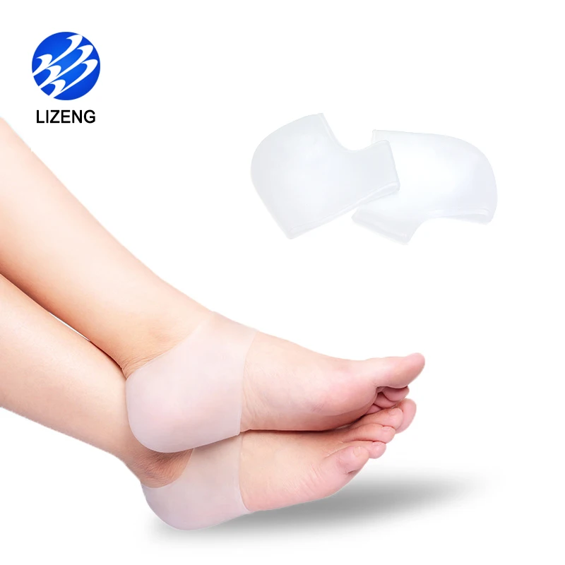 Gel Heel Spurs Cushion Pressure Relief Insole Gel Heel Socks  For Plantar Fasciitis