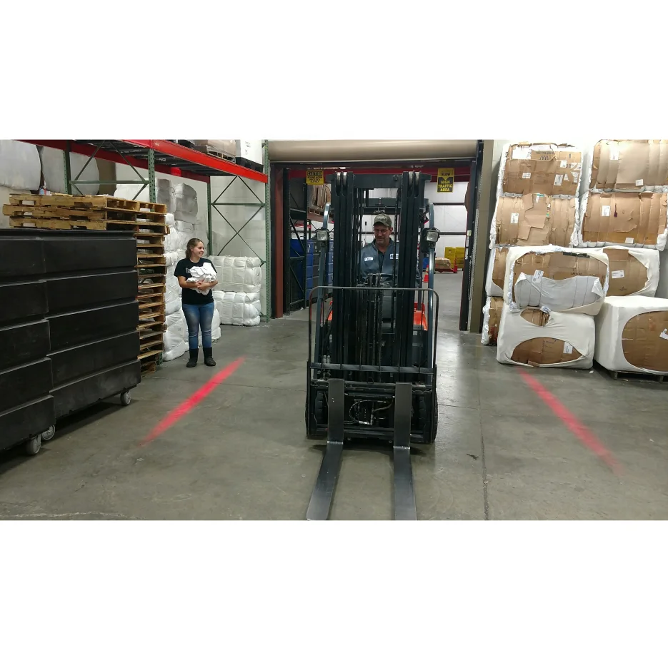 18W industrial forklift overhead crane red or blue hazardous area warning light E9 certification 10-80V DC