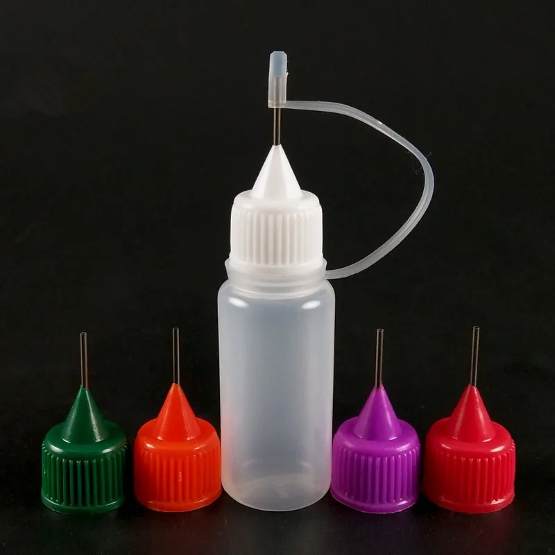 soft squeeze drip needle 5mll 10ml 15ml 30ml 50ml  oil  long thin tip bottles