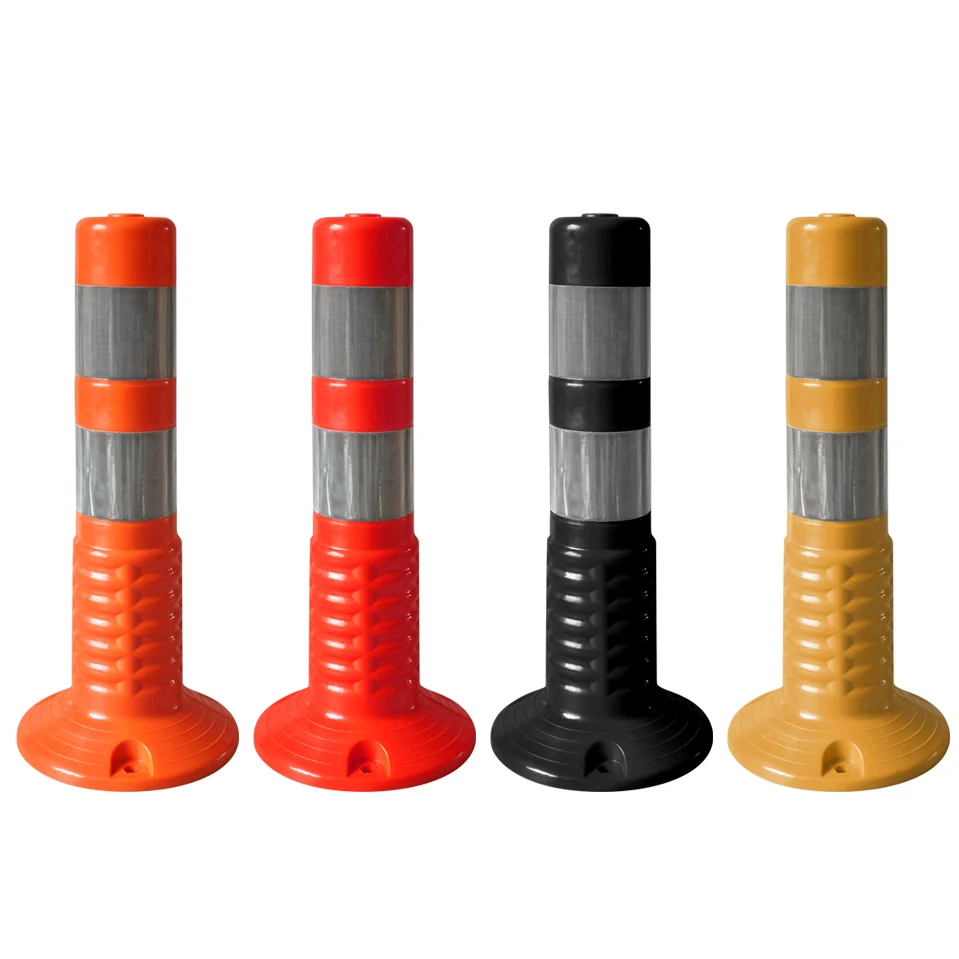 H45cmm PU Warning post Flexible Bollard Delineator