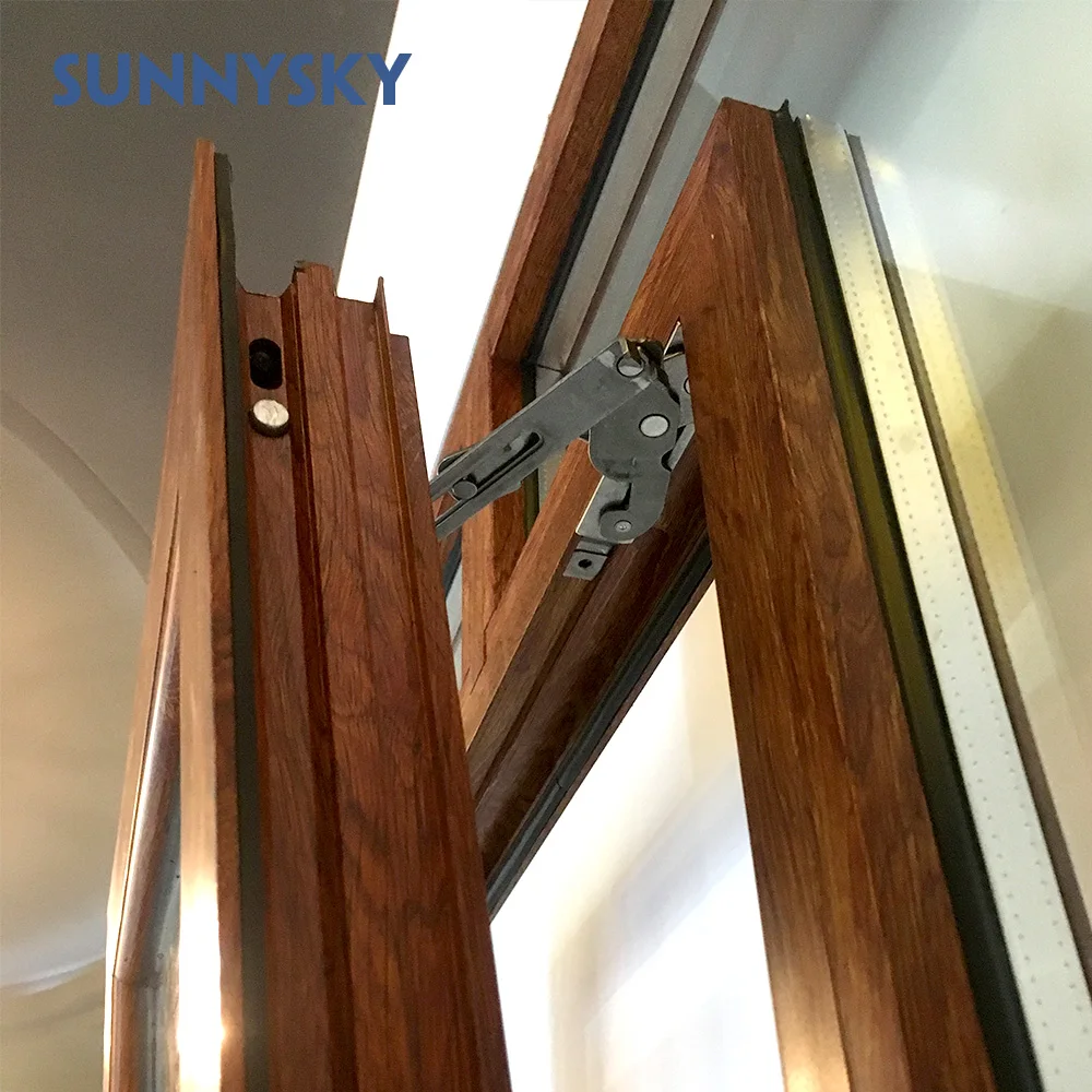 Tilt & Turn Window with Waterproof Standard Double Glazed Sound Insulation Ventilate Aluminum Australia Swing Customized CN;GUA