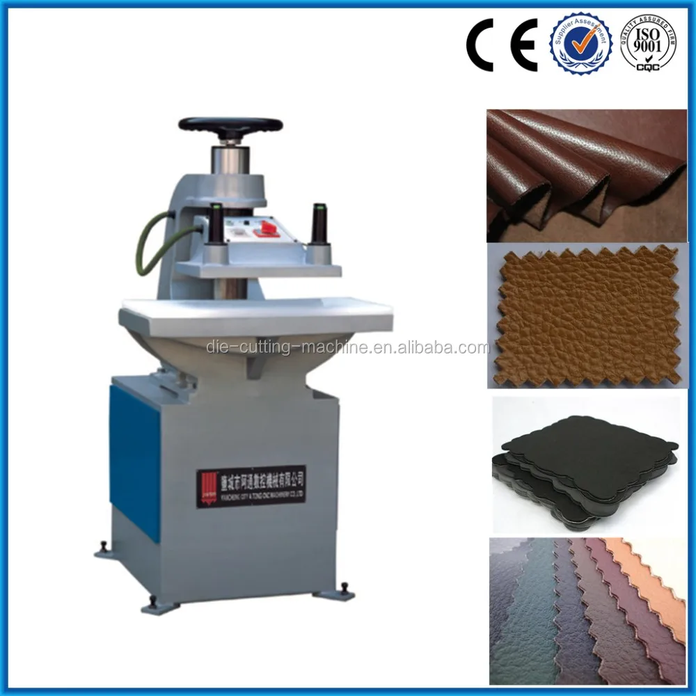 China Supplier Swing Arm Die Cutting Press Foam Leather Clicking Machine