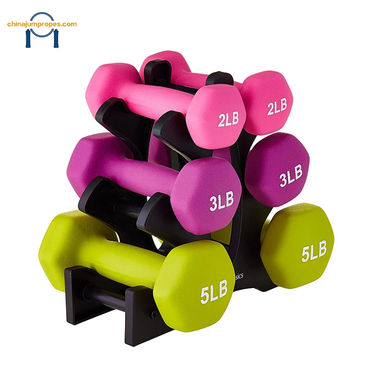 Превосходное качество Вес подъема пользовательских веса гантели наборы уретана неопрена