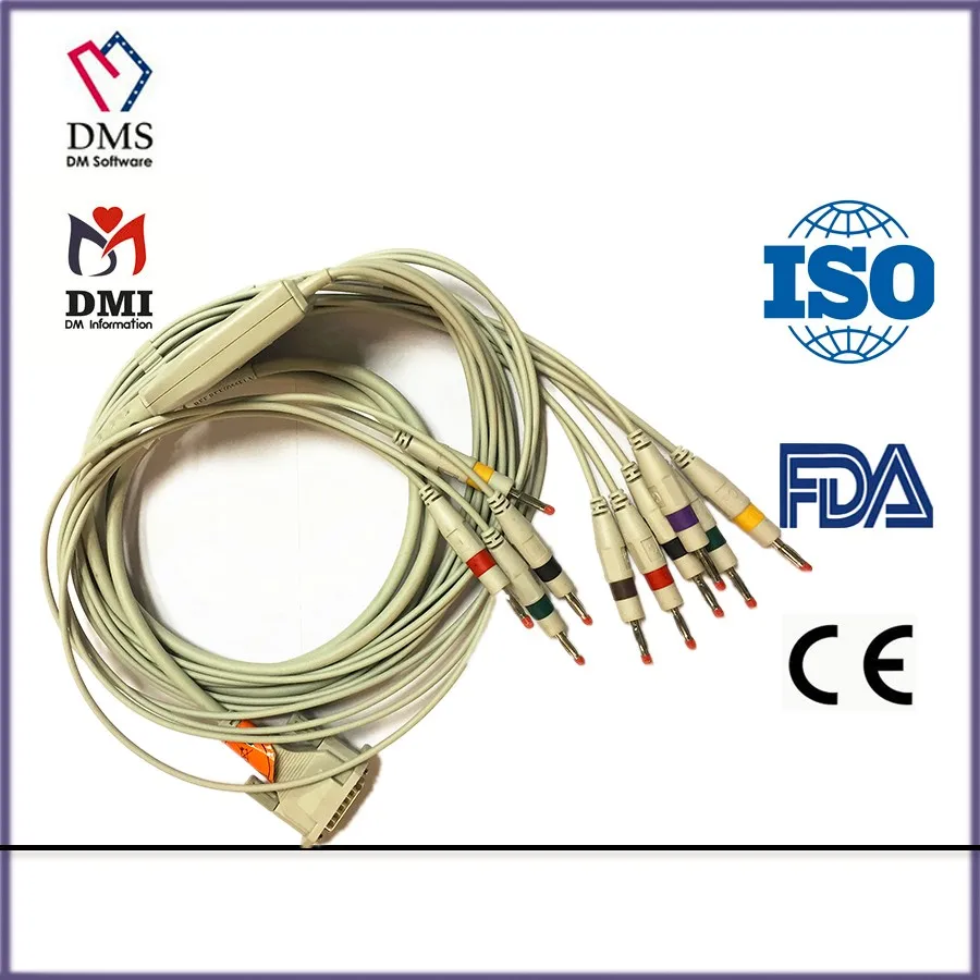 DMS Banana Type ECG Cable