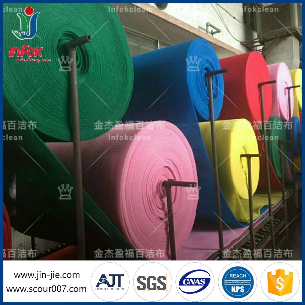 household cleaning light-duty scouring pad in roll or sheet