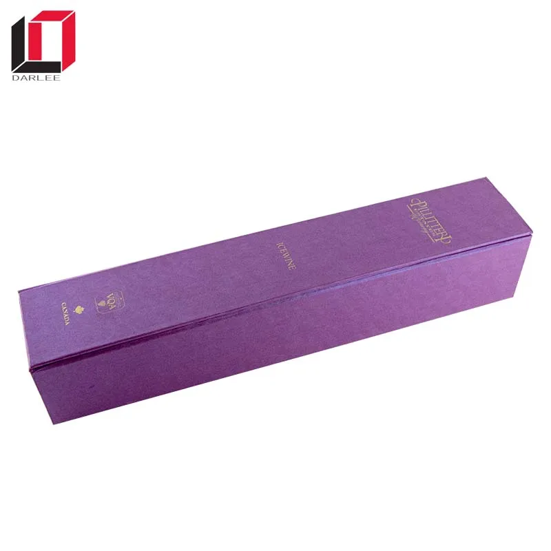 
Rectangle magnetic closure foldable paper packaging ice wine gift box 
