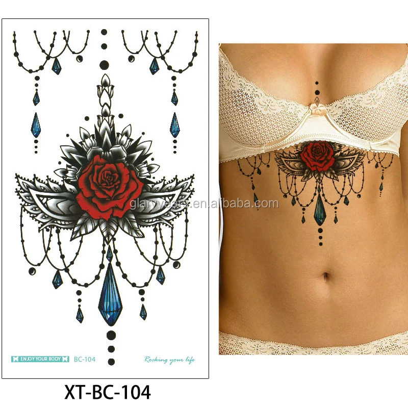 Временные тату-наклейки на ножки для мужчин и женщин, большие длинные рукава с черепами и цветами на заказ