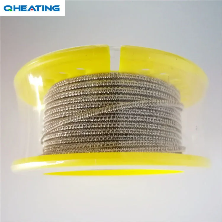 
Electric resistance vaper ss316l 32GA 26GA coils staggered fused clapton wire 