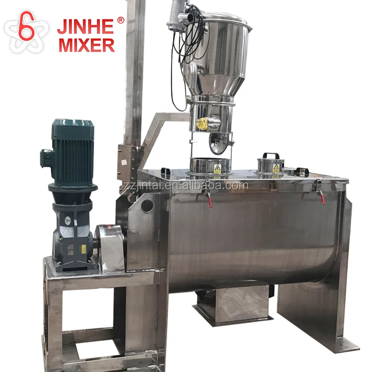 JINHE brand horizontal ribbon Food flour nuts rice sugar salt coffee tea powder helical mixer machine