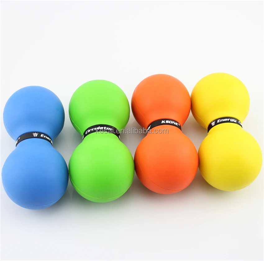 Double Peanut Massage Ball natural rubber Fitness Ball lacrosse massage ball foot massage