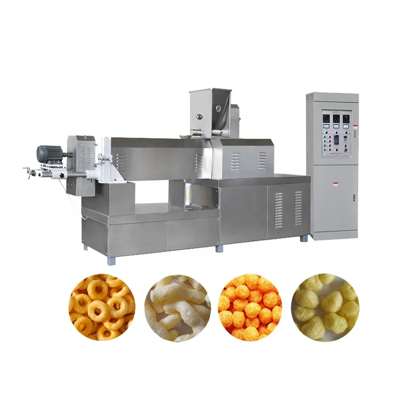Automatic Puff Corn Snacks Food Extrusion Processing Line Extruder