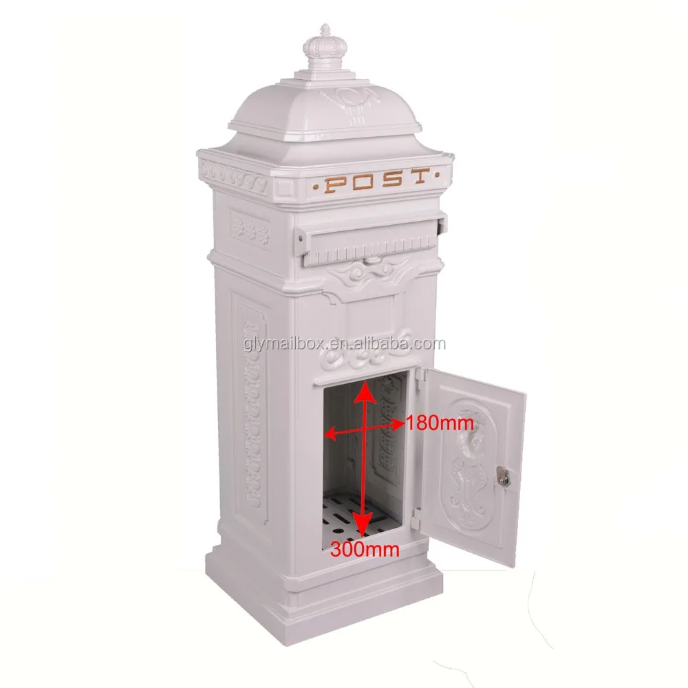 Big Cast Aluminum Mailbox Post Box Parcel box
