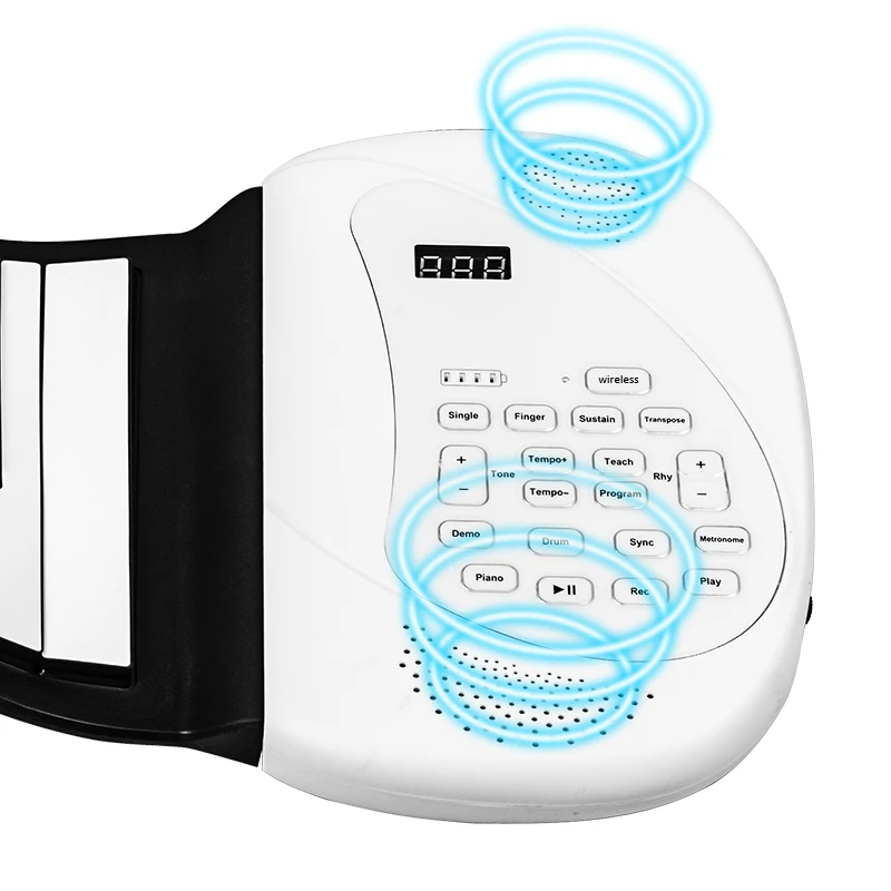 professional roll up piano musical keyboard piano 88 keys MIDI output