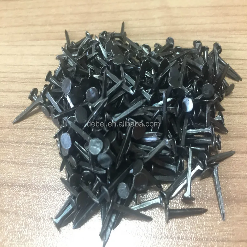 high quality flat round head black shoe tack nails
