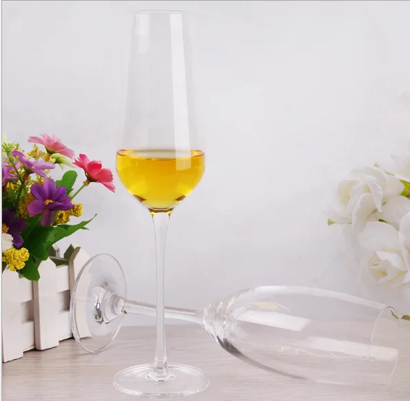 Cheap long-stem Wine Cup, Glass toasting Champagne flutes glasses , Crystal Champagne Flutes