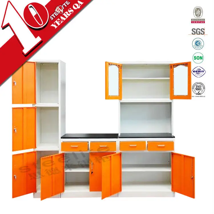 
high gloss factory price metal kitchen cabinet in South Africa 