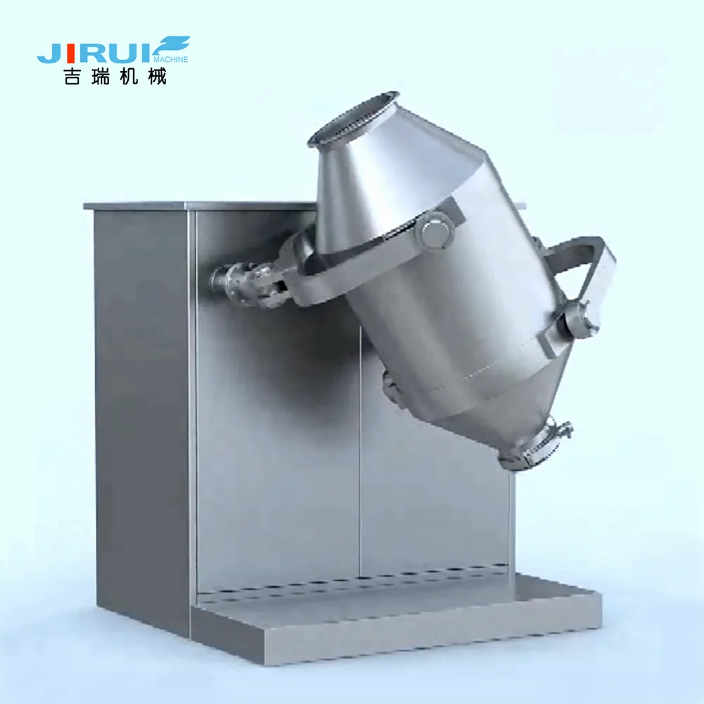 
Automatic PLC control 3d drum powder mixer for coffee flour spices seeds color herb powder mixing machine 