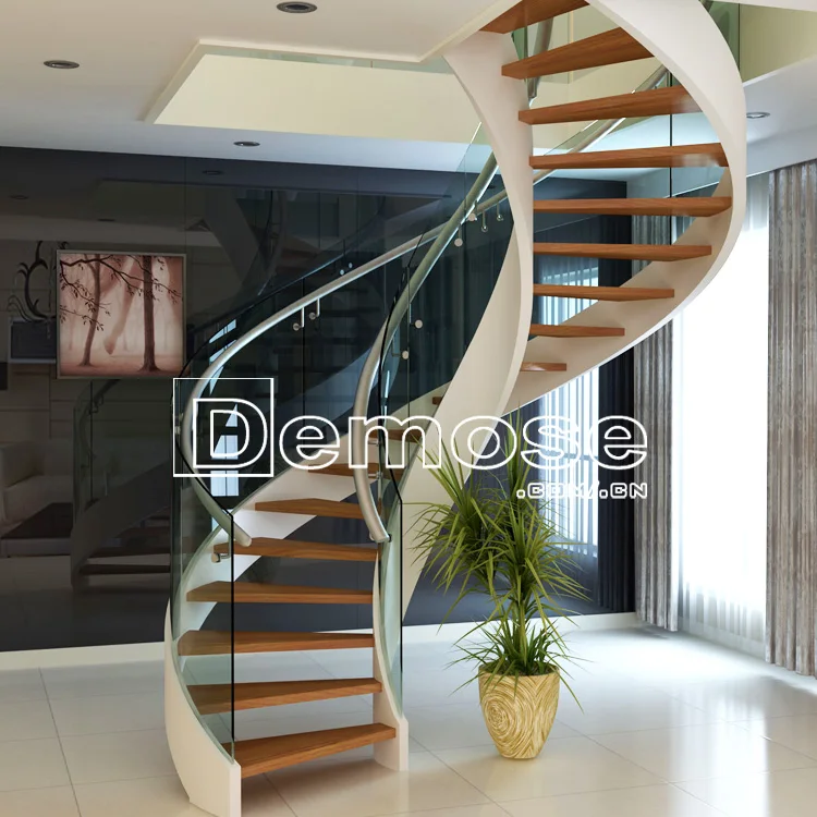 
marble stair glass rialing shopping mall spiral staircase design 