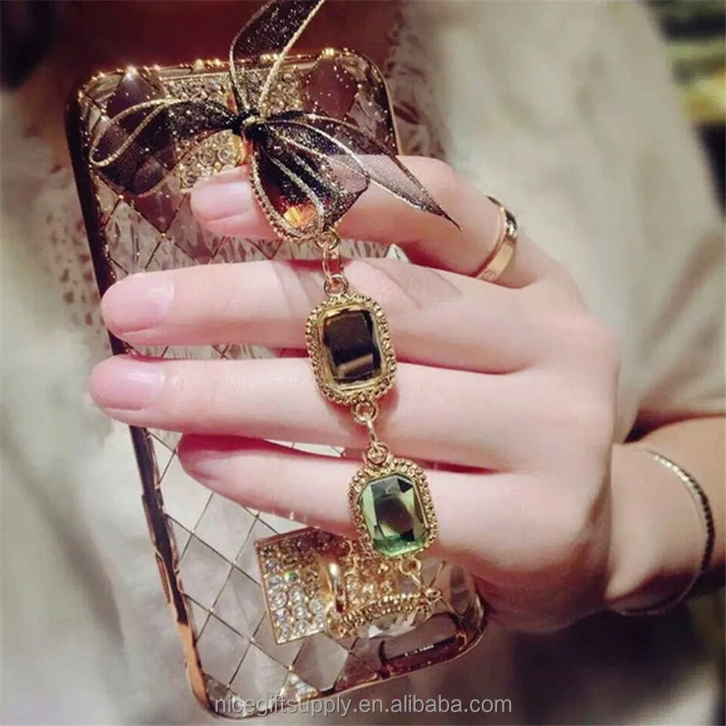 Personalized Creative Diamond Set Mobile Phone Case Luxury Gem Bracelet Phone Case for Iphone