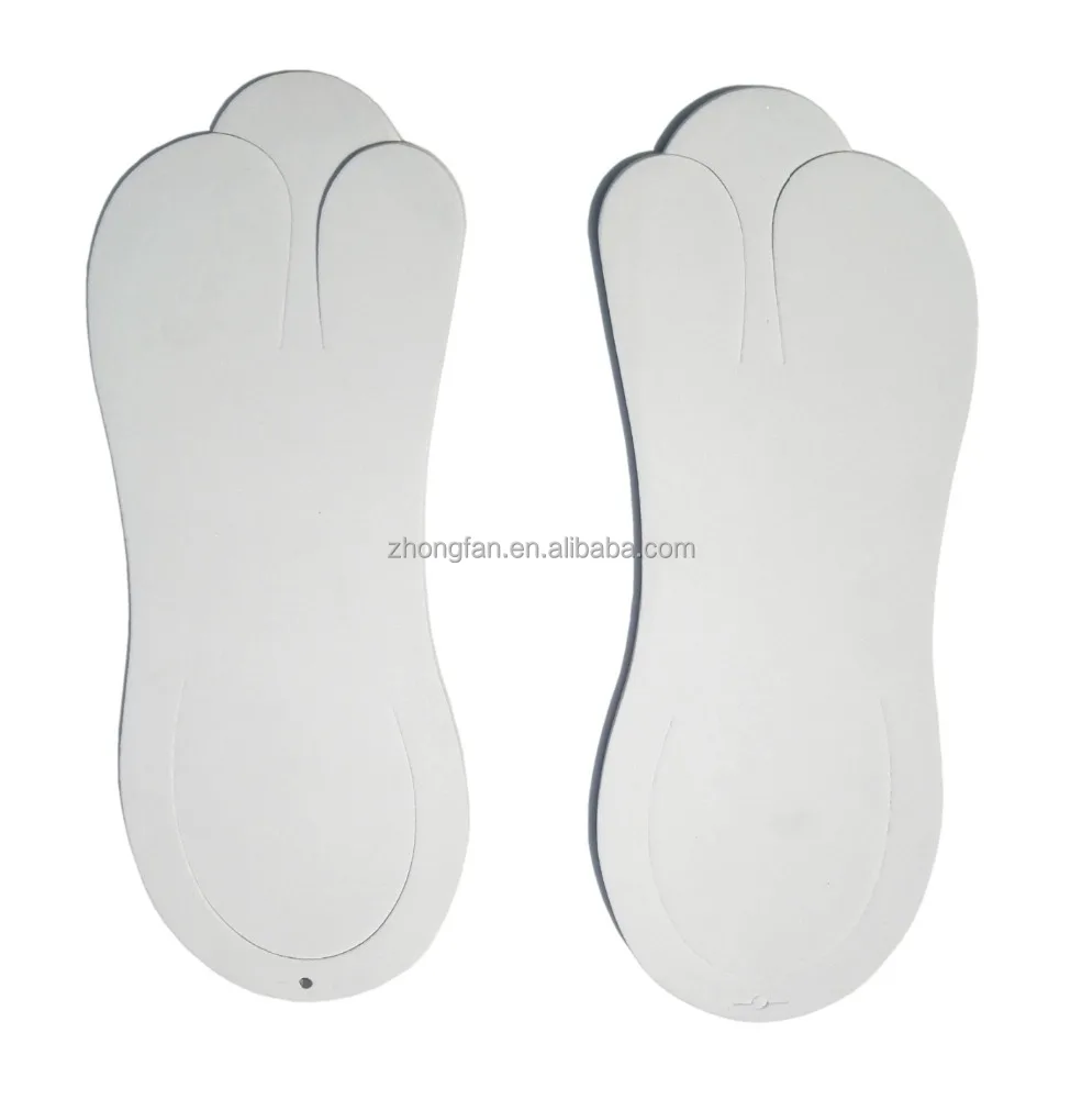 White Disposable Slippers EVA Foam Rubber Flip Flops for Men and Women China Manufacturer