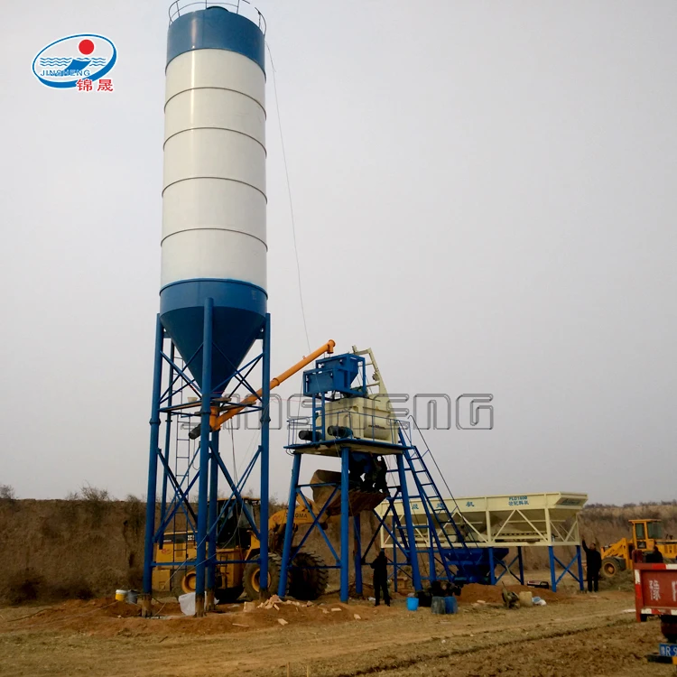 Малая бетоносмесительная установка HZS50, б/у, Производство Таиланд, по цене подъемника