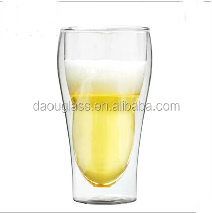 
heat resistant borosilicate beer double wall cup ,juice glass cups,wisky glass 