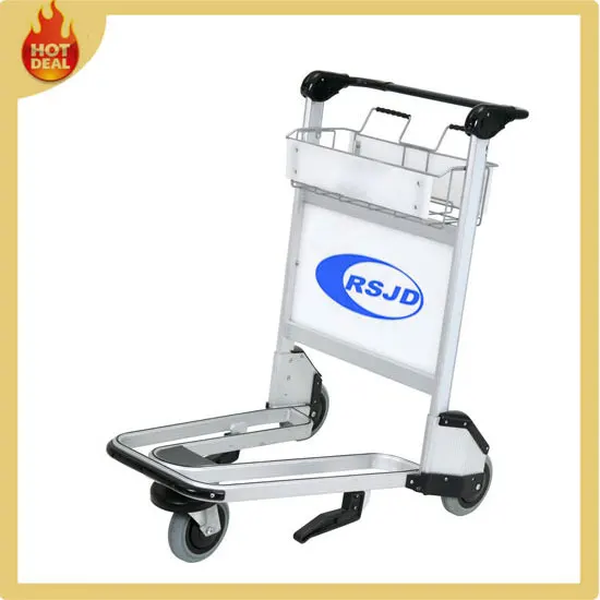 Пассажирские багажная тележка аэропорт багажа тележки с тормозом