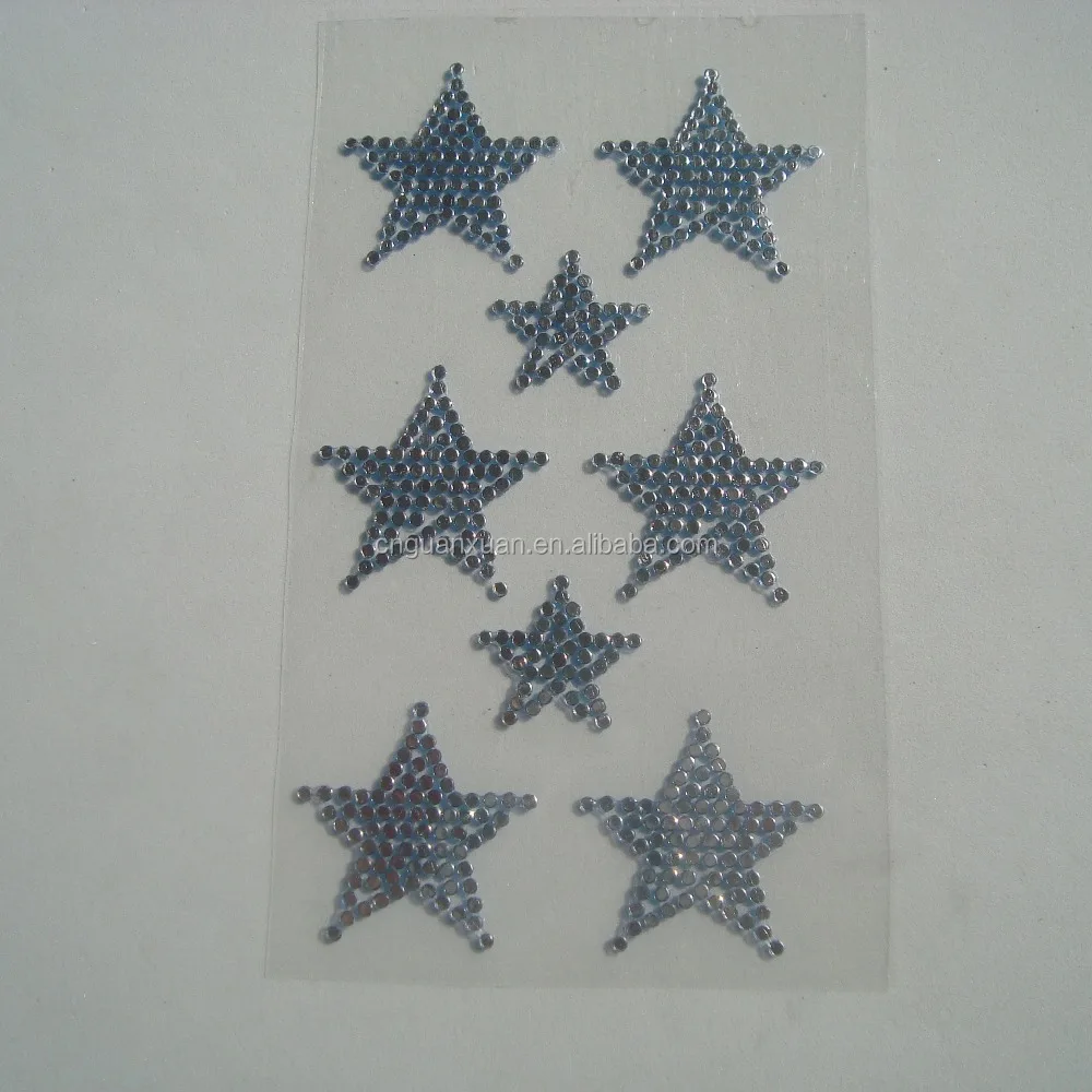 
mobile phone decoration twinkles crystal star sticker 