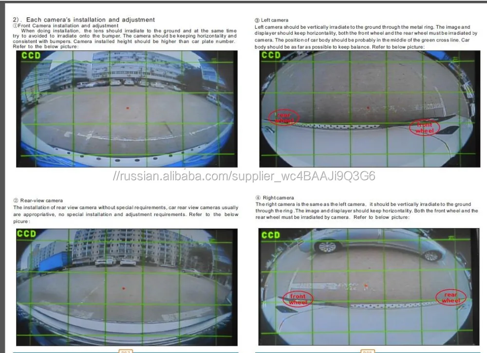 Датчик парковки автомобилей 360 градусов камера вид птицы система 360 градусов камеры