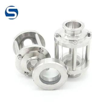 
304/316L High Pressure 304 Sanitary Flange Tri Clamp Union Sight Glass 