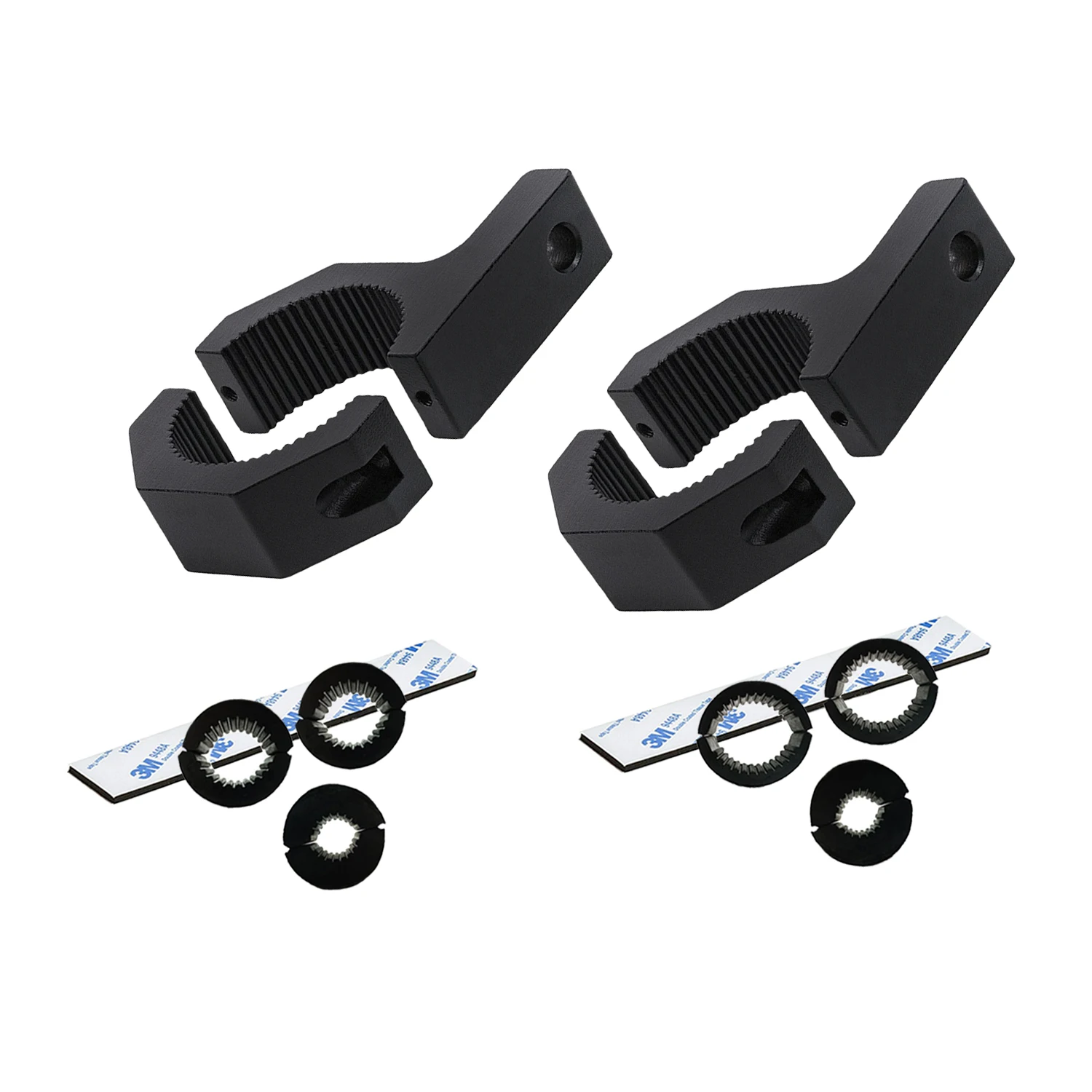 Bumper Tube Clamp Bar Roof Roll Mount Brackets Mounting Cage Holder Clip 2 sets