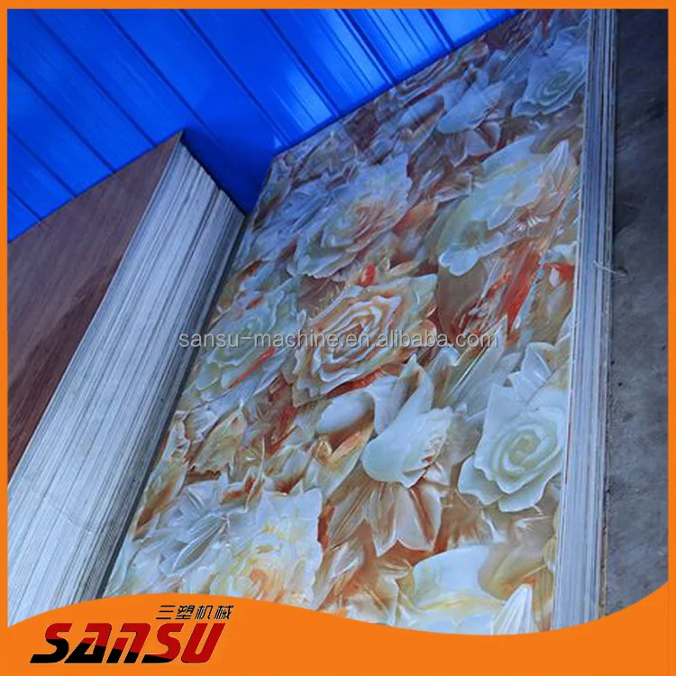 УФ и AL2O3 Лак Красивый цвет отель офис смолы ПЭТ-пластик дизайн интерьера плитки потолка