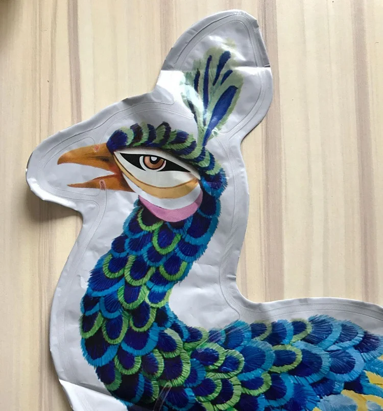 
New Arrival High Quality Huge Peacock Bird Shaped Aluminium Foil Balloons For Party Decorations 