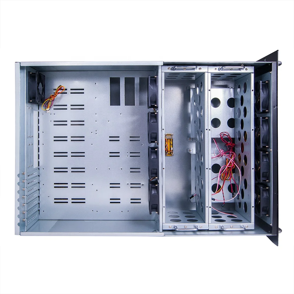 PC Computer Industrial Rack Mount Server Chassis Case 6U