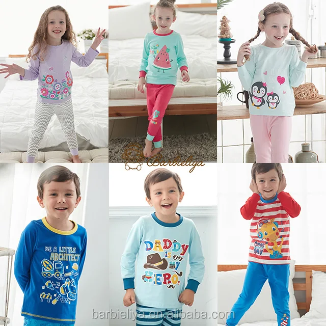
v-Pyjamas night sleepwear suit kids sets pajamas 