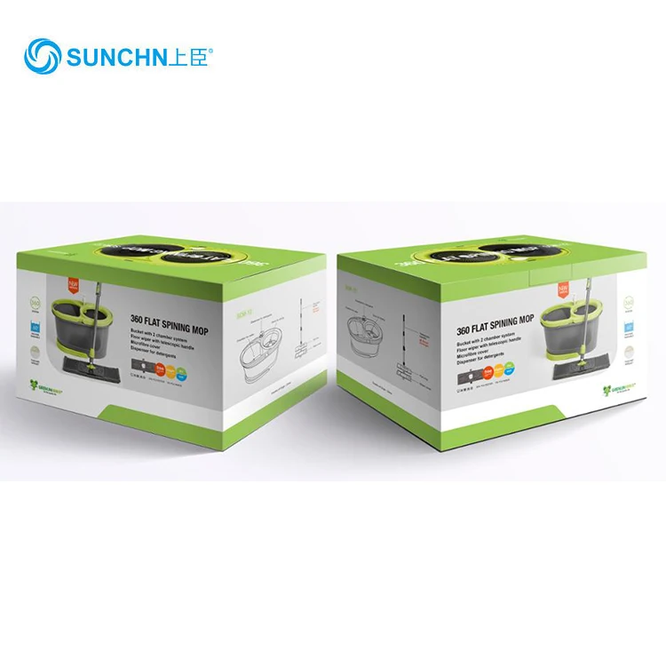 2 Mopheads Best Selling Floor Cleaning Rectangle Mop With Double Separating Bucket