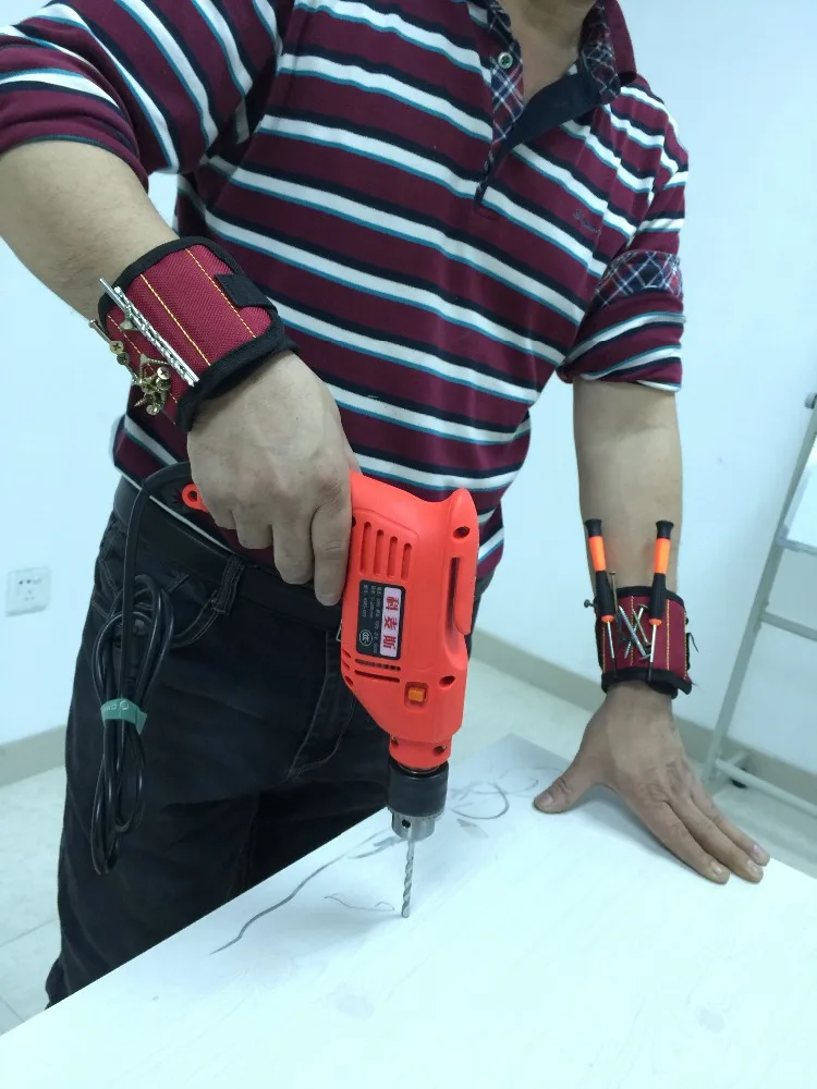 
Magnetic Wrist Holder Magnetic Wrist Holder For Tools Screws And Nails Magnetic Wristband Strap 