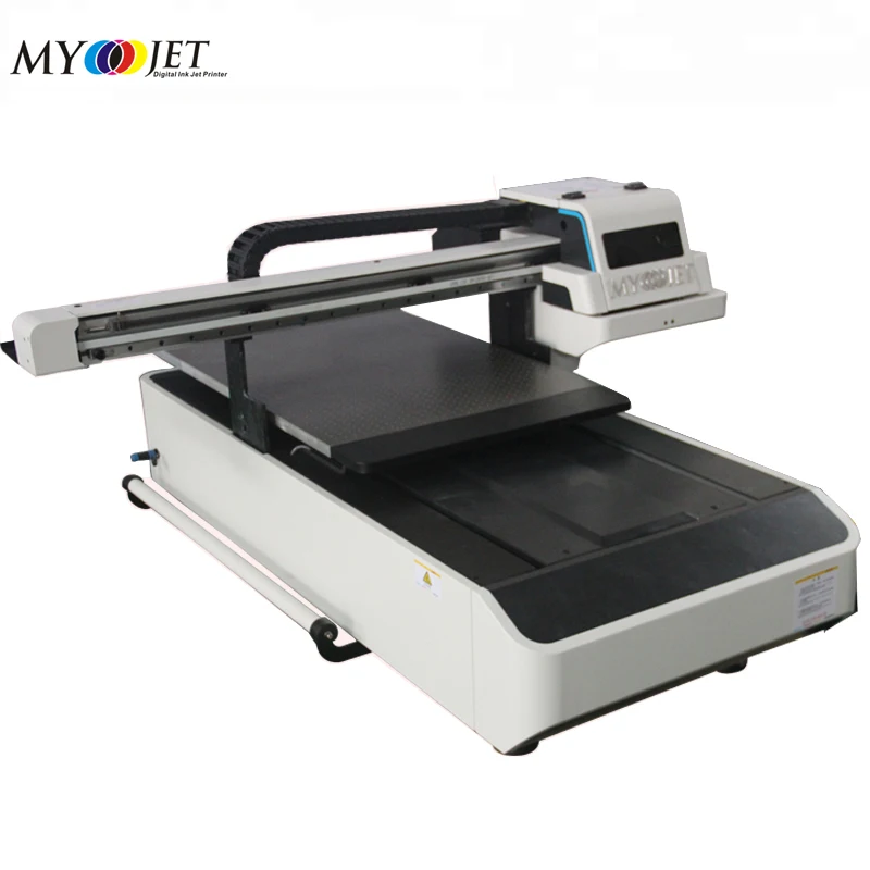 Big discount price 60x90 cm glass and wood led uv flatbed printer with dx7 head for sale