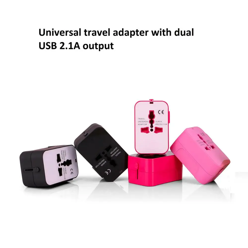 International Electrical Multi Plug Adaptor Universal Travel Adapter with USB