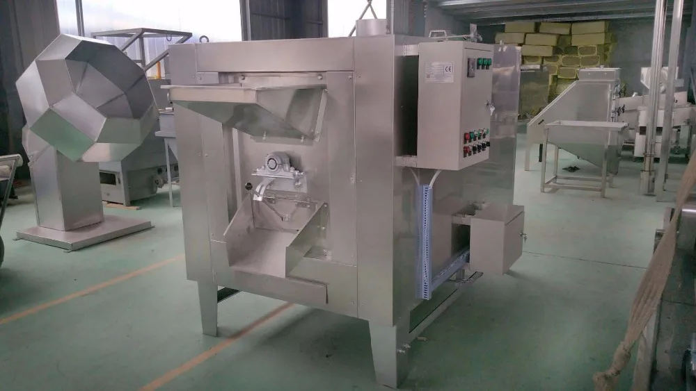 Chocolate Coated Peanut Production Line Peanut Roasting Coating Equipment Roasted Peanut Swing Oven Price