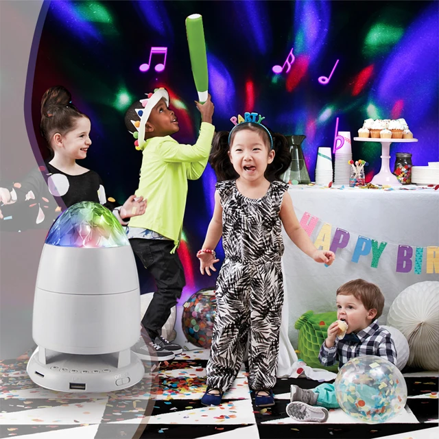 Disco Ball Lights Party Lights Bluetooth Speaker USB Powered Disco Strobe Lights Birthday Gift for Kids