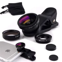 For Sony Xperia T2 Ultra D5303 S36h M2 M4 M5 Wide Angle Macro Fisheye Lenses 3