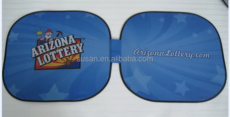 
customized logo printed car folding sun shade 
