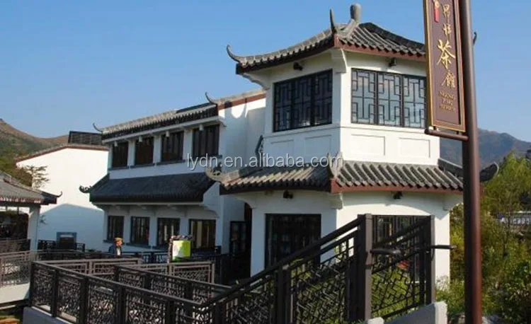 Tea house clay roof tiles