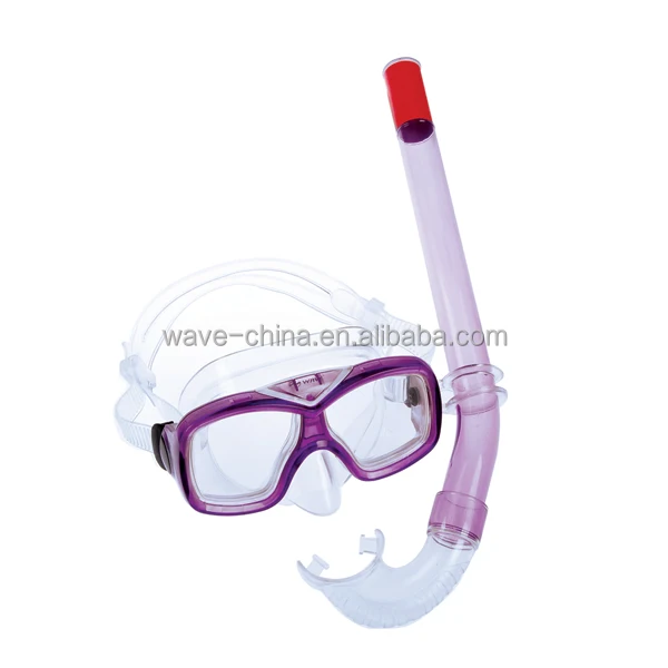 WAVE Easy adjustable strap kids diving mask snorkel set underwater diving equipment